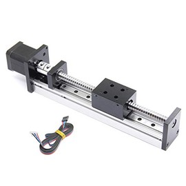 Befenybay 150mm Length Travel Linear Stage Actuator with Square Linear Rails Ballscrew SFU1204 with NEMA17 Stepper Motor for DIY CNC Router Parts X Y Z Axis