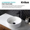 KRAUS Pop-Up Drain in Matte Black, PU-10MB