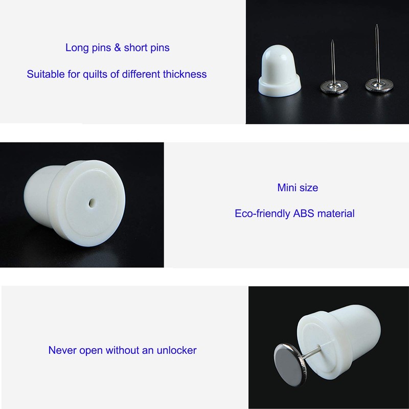 Magnetic Duvet Clips - 10LBS Strong Hold, 8-Pack for 2