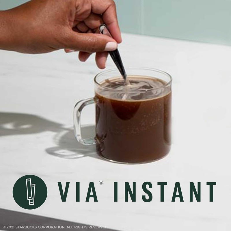 Starbucks VIA Instant Coffee, Dark Roast Coffee, French Roast, 100%