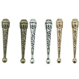 Bolo Tie Tips Replacement End Caps 6 pcs 2.05inch long (3color mix)
