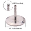 DERNORD 1.5" Tri Clamp to 0.5" Hose Barbed Adapter SUS304