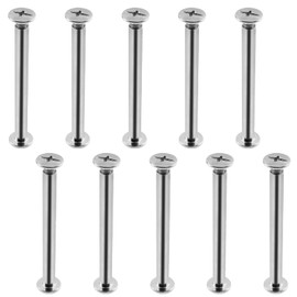 Cionyce Juego de 50 tornillos de encuadernación Chicago M5 x 50 mm, tornillos de encuadernación Phillips Chicago, kit surtido para cuero, álbumes de recortes, libros, álbumes de fotos