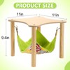 Guinea Pigs Hammock with Natural Wooden Stand - Hanging Hammock