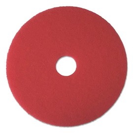 Boardwalk BWK4018RED 18 in. Buffing Floor Pads - Red (5-Piece/Carton)