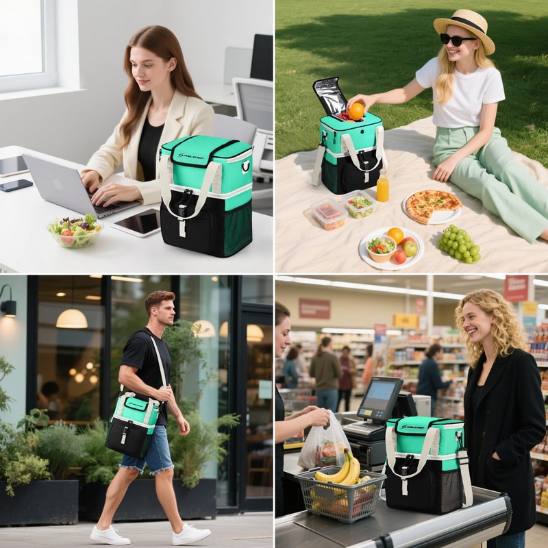 Maelstrom Lunch Box for Women, 20L Insulated Lunch Bag Men,
