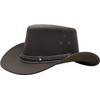 BRANDSLOCK Cowboy Hat Women Men Real Leather Western Style Wide