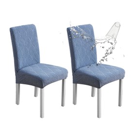 YUEANG Waterproof Dining Chair Covers, Chair Covers for Dining Room, Stretch Chair Covers Parsons Chair Slipcover, Removable, Washable for Dining Room Kitchen Chair Protector Cover