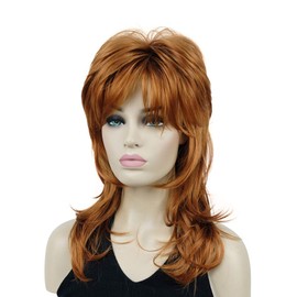 Lydell Long Shaggy Layered Classic Cap Synthetic Women Cosplay Wigs Fox