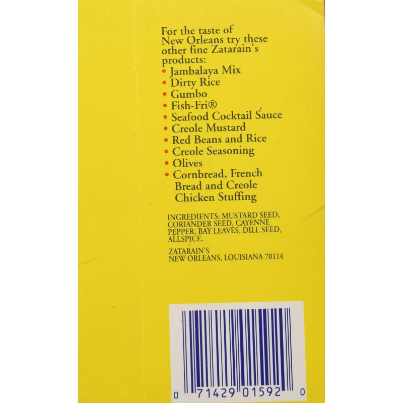 Zatarain's Crab Boil 3oz Pack of 6 Bags for Crawfish