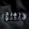 02:30AM, darkness falls |Gothic lettering nail - almond / 02:30AM,