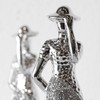Prodbuy Set of 2 Silver Elegant Lady Figures 29.5cm Tall