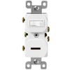 ENERLITES Combination Toggle and Pilot Light Switch, Duplex Style, Illuminated