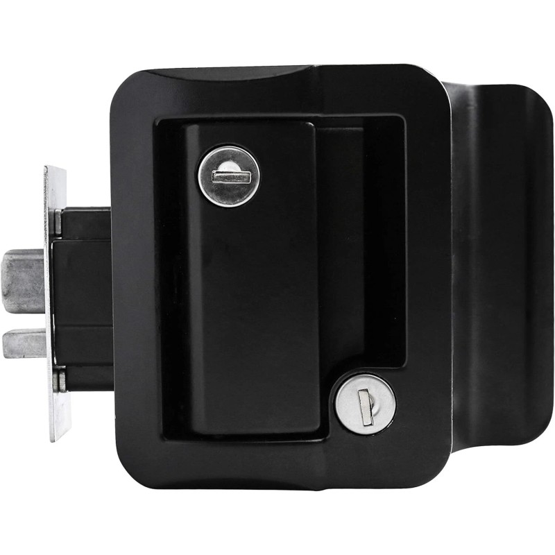 Leisure Locks Black Rv Door Lock With Deadbolt For Travel
