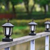 Dynaming Solar Flame Post Lights Outdoor, Solar Powered Lamps Fence