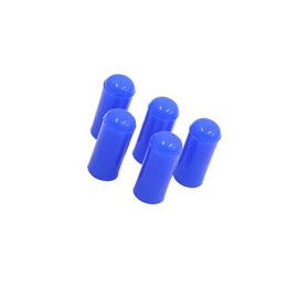 Motoforti 5pcs 4mm 5/32" Silicone Blanking Cap Intake Vacuum Hose Tube End Bung Blue Long-lasting
