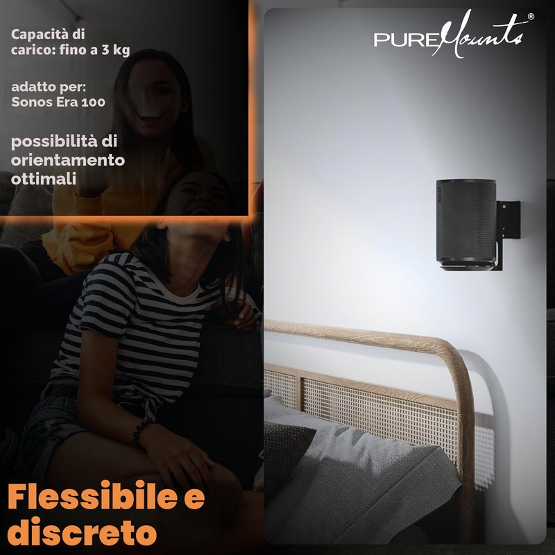 PureMounts supporto per diffusori per Sonos Era 100 set di