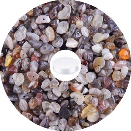 Crystal Beads for Jewelry Making Natural Chip Stone Beads 400pcs Gemstone Crystal Beads for Bracelets Making Kit Rock Bead Bulk Hole Drilled DIY Necklace Charms 5-8mm Persian Gulf Agate