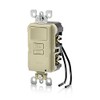 Leviton AFSW1-I SmartlockPro Outlet Branch Circuit (OBC) Combination Arc-Fault Circuit Interrupter with Switch, Wallplate Included, 15-Amp, 120-volt, Ivory