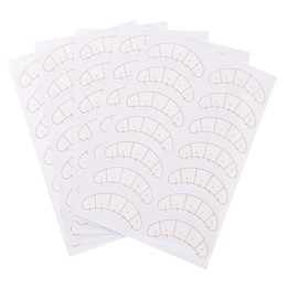 VICASKY 70 Sheets Eyelash Extension Paper Patches for Lash Mapping Dual-Use Isolation Stickers for Students Precision Measurement for Eyelash Application