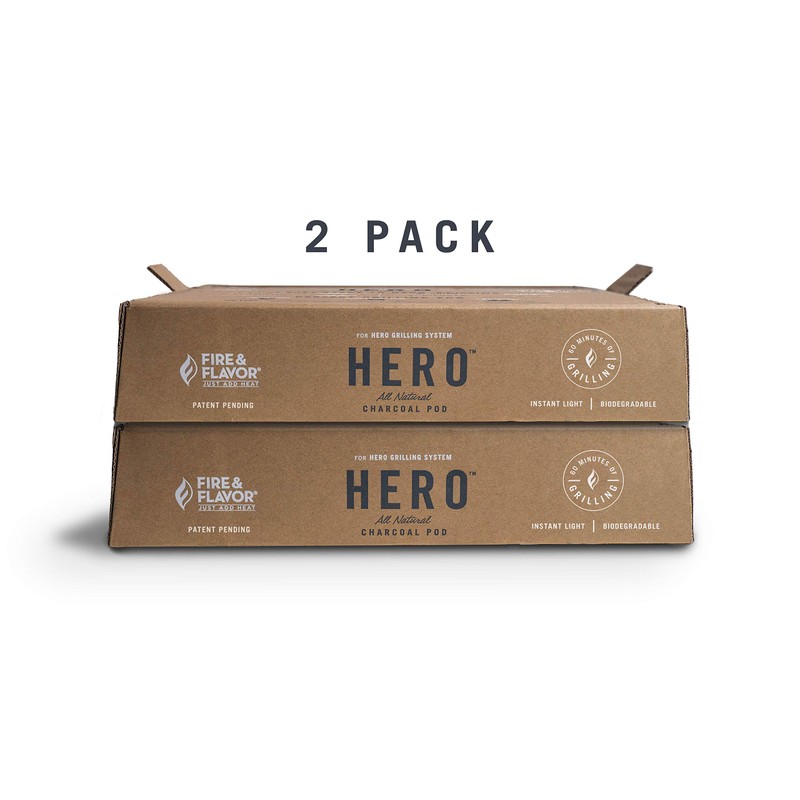 Fire & Flavor HERO Pods Charcoal Grill Pod 2 Pack