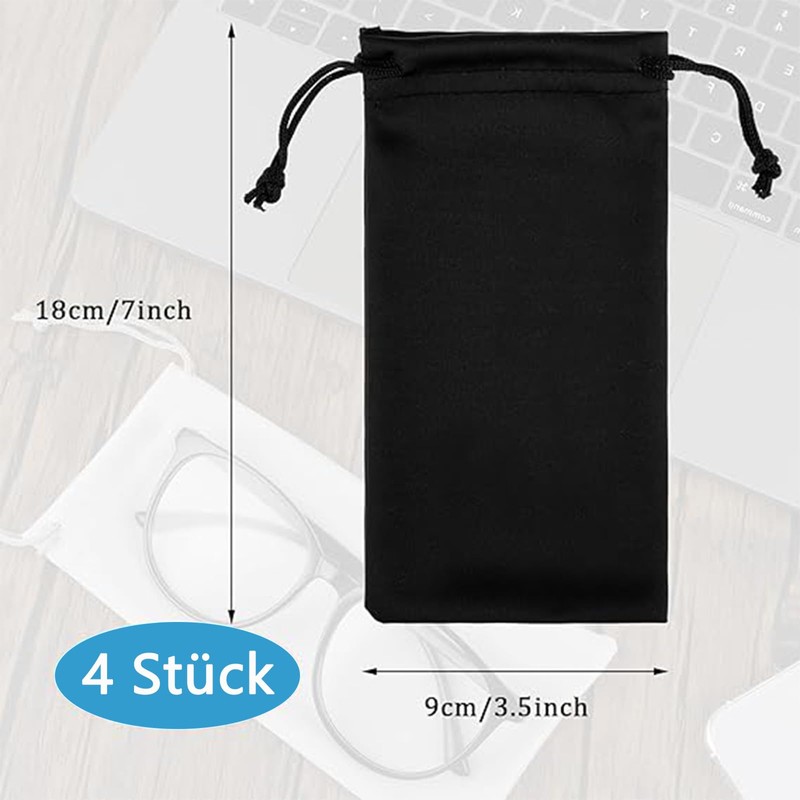 HSYTEK Soft Glasses Case, black