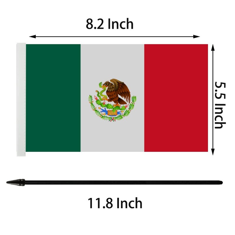 US American & Mexico Friendship Table Flag, American & Mexico