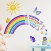 Condessacity Rainbow Large Stylish Wall Sticker Inspirational English Letter Bible