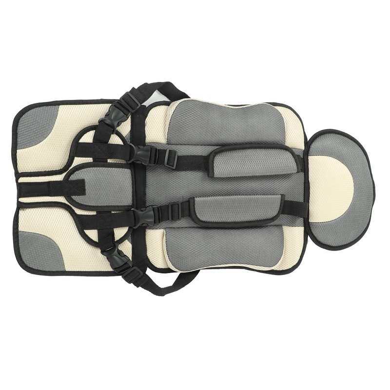 Children Safety Seat Simple Car Portable Seat Foldable Adjustable Strap