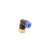 Pneumatic Angle Plug Fitting 90° with Internal Thread 1/4 Inch