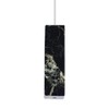 Himalayan Marble Rectangular Light Pull - Black