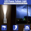 Enhon 4 in 1 LED Rechargeable Plug in Flashlights, 6