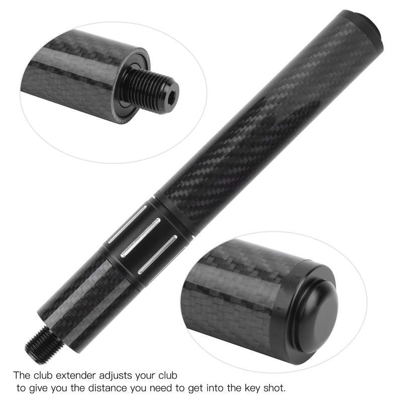Adjustable Extender Billiard Telescopic Pool Cue Extension Accessory Parts Carbon
