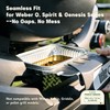 Boxential 25 Pack 8.6" x 6" Grill Drip Pans Compatible