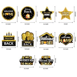 30Pcs Welcome Home Decorations We Missed you Hanging Swirls Decor, Welcome Back Home Hanging Ceiling Party Supplies, Homecoming Return Party Backdrop