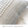 BlissBlush Gray Decorative Throw Pillow Cover 22X22, Boho Accent Pillow