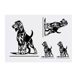 Azeeda 4 x 'Gordon Setter auf der Show' Temporäre Tattoos - Wasserfest, Hautfreundlich & Ungiftig · Transfers in Verschiedenen Größen (TO00071396)