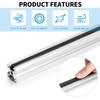 DBREAKS Aluminium Profile Slot Cover Flat Sealing Strip, 6 mm