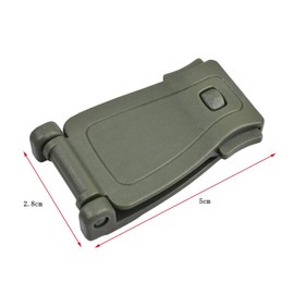 Jadedragon Multipurpose Tactical 360 Rotation D-Ring Clips/Locking Carabiner/Hydration Tube Clips/Elastic String Strap Management Tool for Molle Webbing Attachment Backpacks (WB-Green)