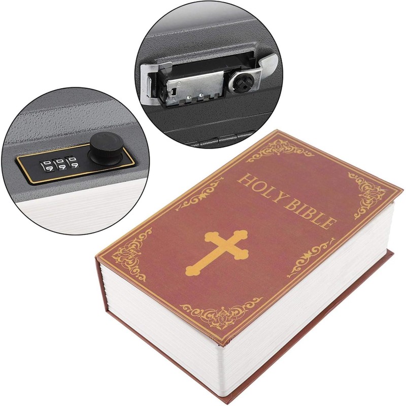 Diversion Book Safe Storage Box with Combination Lock, Secret Hidden