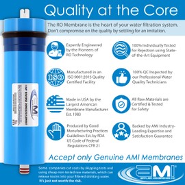 300 GPD Tankless Reverse Osmosis Membrane | Tankless RO Membrane Water Filter Replacement for Reverse Osmosis Water Filtration System | 3" x 12" Universal Compatibility | Made in USA