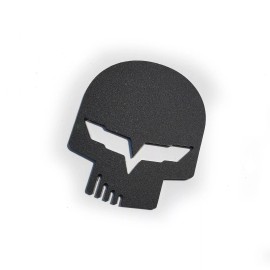 FMSgear 1 Matte Black Vette JAKE Skull fits Chevy Corvette Racing Emblems Badges C6 C6R