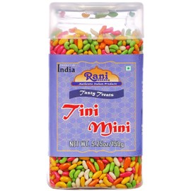 Rani Tini Mini 5.25oz (150g) Vacuum Sealed, Easy Open Top, Resealable Container ~ Indian Tasty Treats | Vegan | Gluten Friendly | NON-GMO | Indian Origin