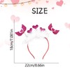 AIUPUOC Heart Headband Valentine Hair Accessories for Women Party Outfits