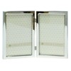 Lawrence Frames 4x6 Hinged Double Silver Standard Metal Picture Frame