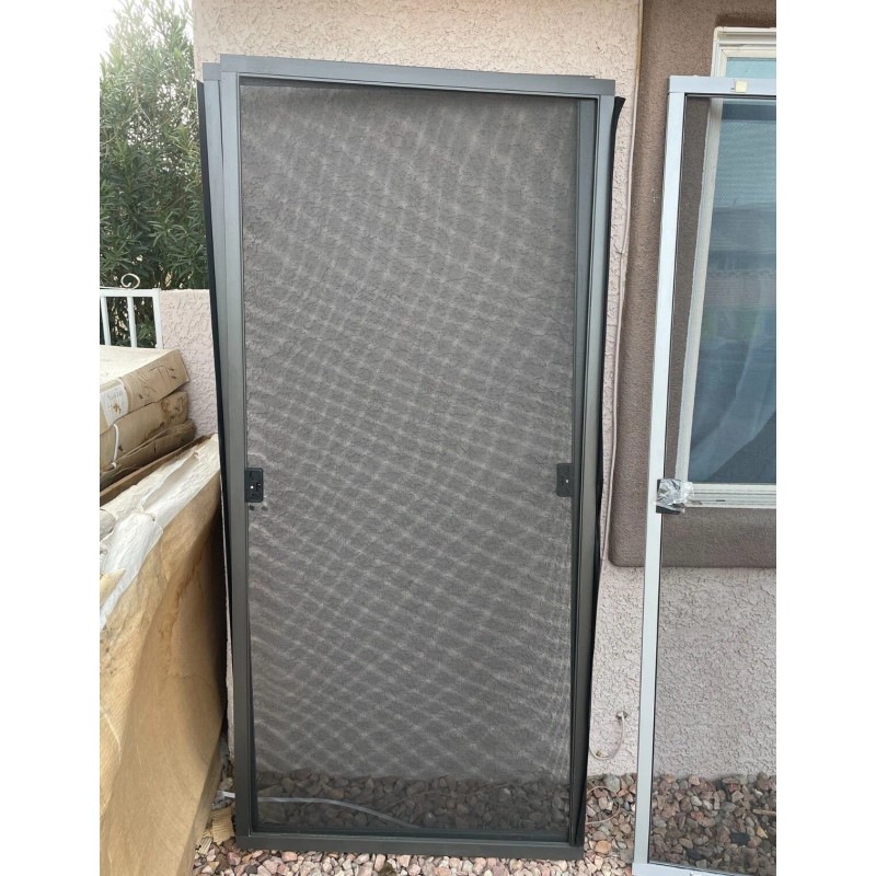 Ritescreen Adjustable Patio Screen Door' Bronze' 36X78 In.
