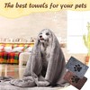 EPCDBBRT 2 Pet Towels, Microfiber Absorbent Towels, Quick-Drying Dog &