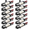 Wall Mounted Wine Rack Holds 12 Bottles, Adjustable Separable Black
