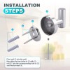 4 Pack Towel Hook SUS 304 Stainless Steel Coat Hooks,Shiny