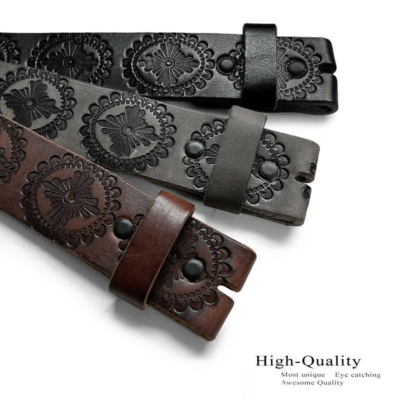Men's Genuine Casual Dress Leather Belt Strap 1-1/2" = 38mm